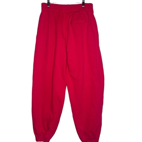 For Days High Waisted Sweatpants in Bright Rose Hot Pink Sz Med Barbie Baggy - Picture 9 of 10
